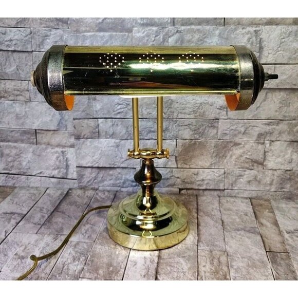 Vintage Bankers Desk Adjustable Lamp Art Deco Style Underwriters